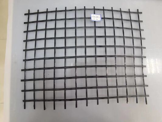 Giá tốt. 50-50KN / M Geogrid sợi thủy tinh cho đường băng sân bay Đặt đường nhựa gia cố hai trục trực tuyến