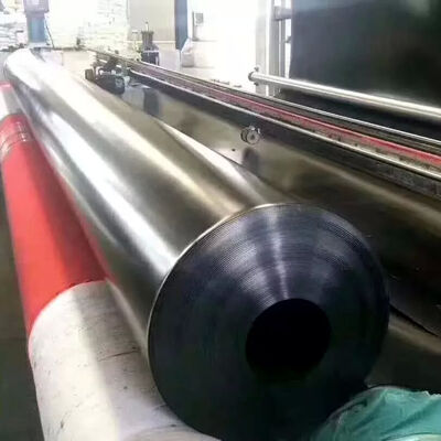 Harga yang bagus 1mm Black Polyethylene HDPE Geo Membrane Sheet Lagoon dilapisi anti seepage on line
