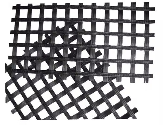 Good price 25.4x25.4mm Fiberglass Bitumen Geogrid Asphalt Reinforcement For Road Pavement online