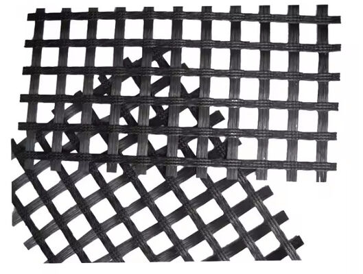Goede prijs. 25.4x25.4mm Glasvezel Bitumen Geogrid Asfalt Versterking Voor Paden online