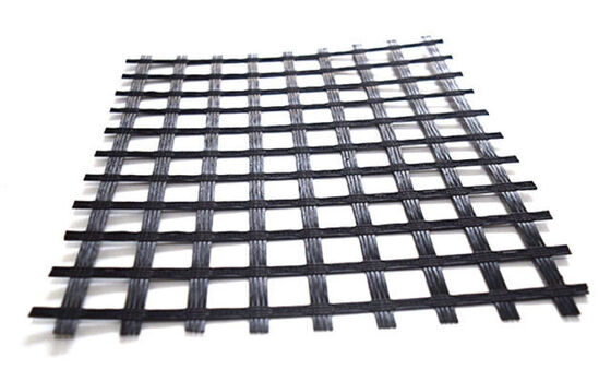 Goede prijs. 30 - 200 KN 4 X 100M Geogrid van glasvezel Voor wegversterking Grondstabilisatie Krakpreventie online