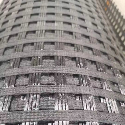Giá tốt. PVC hoặc SBR phủ UX củng cố polyester Geogrid 5.2x100M Ứng dụng ổn định tường trực tuyến