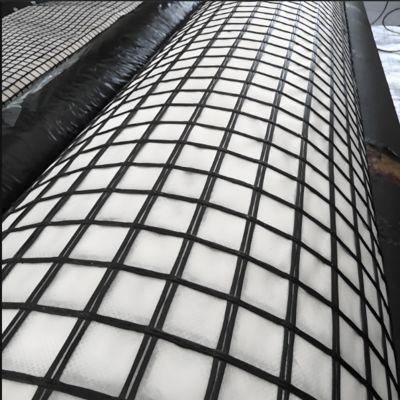 Un buen precio. High Spped Road Project Fiberglass Geogrid 120-120 Kn/M Reinforcement For High Way Road Express Road Construction Subgrade en línea
