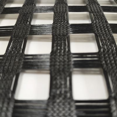 Un buon prezzo. High Tensile Resistance Roll Size 5.2x100M  Retaining Walls Polyester Geogrid Reinforce Railway  Slope Soil in linea