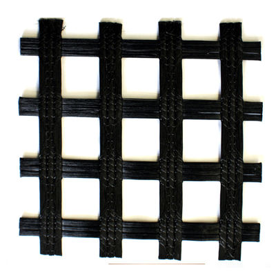 Good price Biaxial Woven Coated PVC Coating  Polyester Geogrid For Road Foundation online