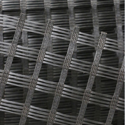 Good price 100-100KN/M Bitumen Coated Fiberglass Geogrid Asphalt Pavement Reinforcement Geogrid online