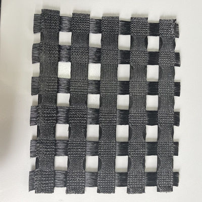 Good price 200-200 Kn/m High Strength PET Biaxial Polyester Geogrid  Reinforced Soft Soil Subgrades online
