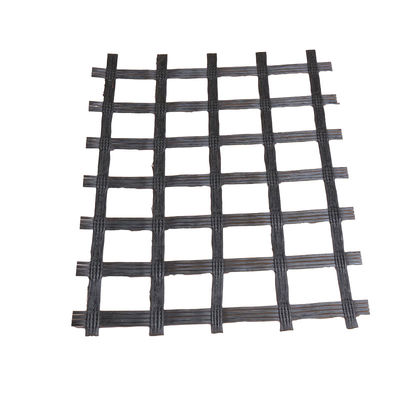 Good price 100-100KN/M PET Biaxial BX Polyester Mesh Geogrid For Base Soil Slope Reinforce online