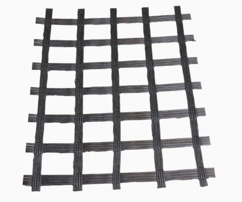 Good price Asphalt Glass Fiber Geogrid 150-150KN/M For Airport Taxiway Pavement online