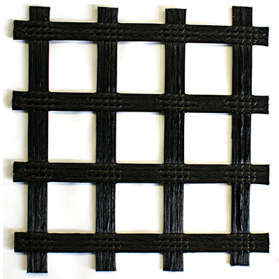 Good price Wear Resistance Bitumen Biaxial Polyester Geogrid For Soft Soil Road Reinforcement online