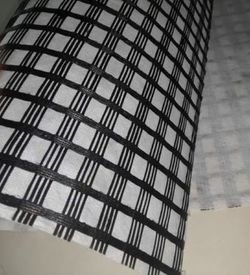 quality Foundation Reinforcement Fiberglass Biaxial Composite Mesh Geogrid 30-300kn Strength factory