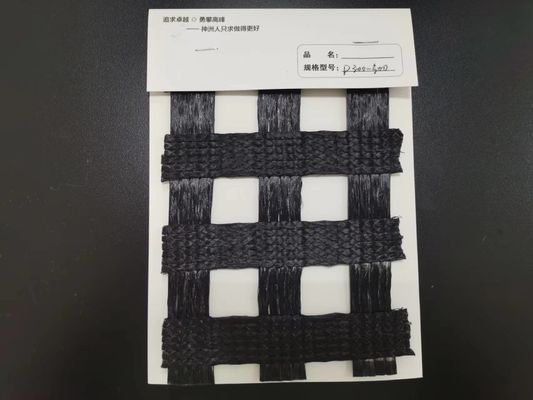 Good price Biaxial Polyester Road Reinforcement Geogrid High Strength For Soft Soil Foundation online