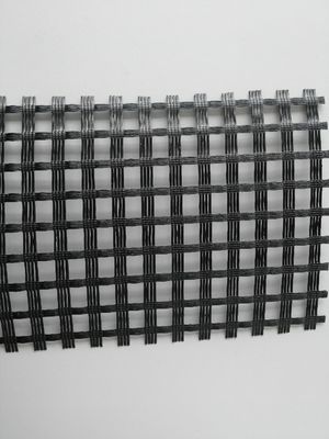 Good price ASTM ISO Fiberglass Road Geogrid 120 Kn/M , Geogrid For Retaining Wall Reinforcement online