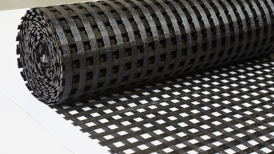قیمت خوب دو جهت تقویت پلی استر Geogrids قدرت بالا برای خاک نرم پایه آنلاین