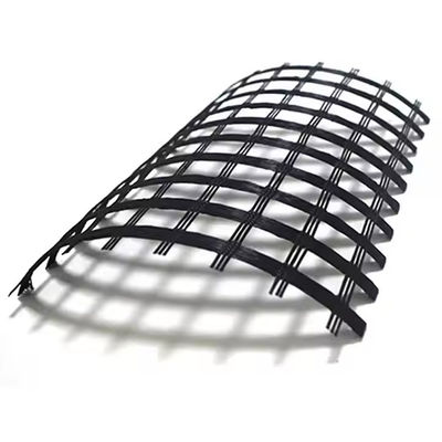 Good price Soil Reinforcement 120-120KN Polyester Geogrid Mesh For Embankment Retaining Walls Slopes online
