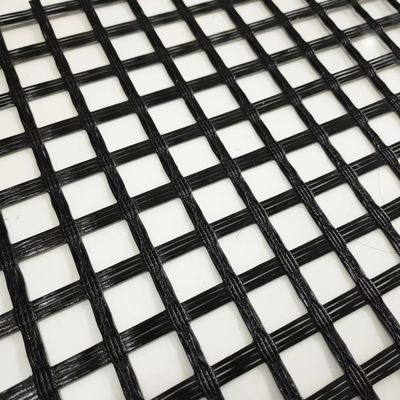 Good price 12.8x12.8mm Glassfiber Asphalt Biaxial Reinforce Geogrid For Road Pavement online