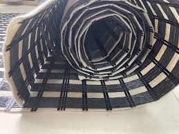 Good price Geogrid Thermal Bonding Nonwoven Fabric By Glue Composite Geogrid  Subgrade Stabilization Slope Protection online
