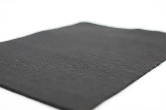 Un buen precio. Geotextiles de polipropileno no tejido de fibra cortada de color negro 155g para refuerzo de cimientos en línea