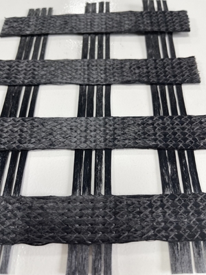 300-50 KN/m Reinforce Polyester Uniaxial Geogrid Dam And Slope River Bank Embankment Stabilization