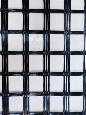 Low Elongation Warp Knitting Fiberglass Geogrid With CE Certification