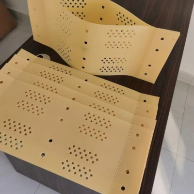 Good price Yellow Color Sheet Thickness 1mm Smooth Surface Without Hole 3D Honeycomb Road Geocell   Highway Soft Foundation online