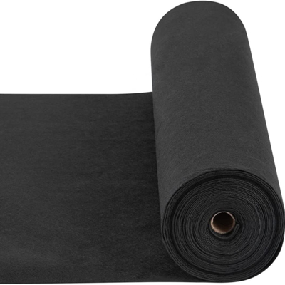 Black White Pure Polyester PET Nonwoven Geotextile Stabilization Reinforce Road Embankments Soft Soils 