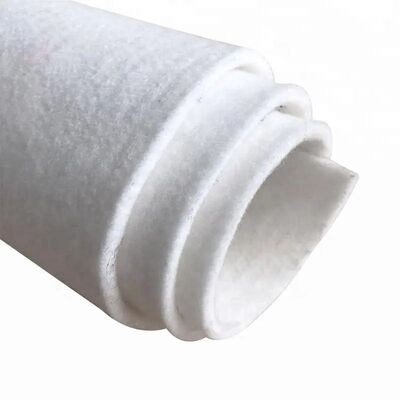 Harga yang bagus Lebar 4m Permeabilitas 300g Pet Pet Nonwoven Geotextile Drainase Pemisahan Penguatan Tanah Lunak on line