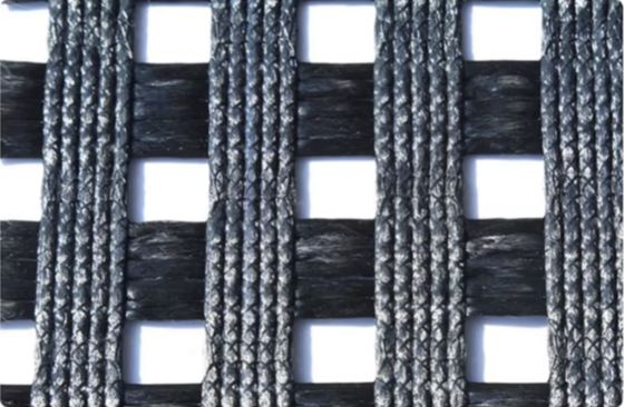 Two Way Soft Soil Reinforce Polyester Geogrid For Road Base Expressway Highway Construction