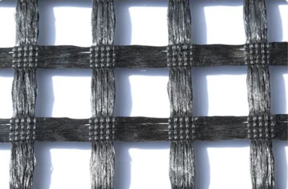 Warp Knitted PVC Coated Polyester Biaxial Geogrid for Road Construction Retaining Walls & Driveway Slope Protection