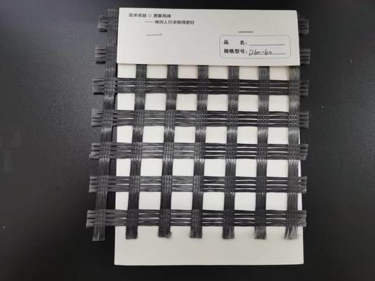 Alkali-Free Fiberglass Yarn Aperture Size 12.5mm  Fiberglass Geogrid 100 100 Prevent Cracking Road Construction