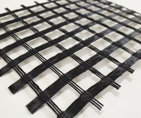 Good price Asphalt Reinforcement Bitumen Coated Fiberglass Biaxial Geogrid Landfill And Embankment Support online