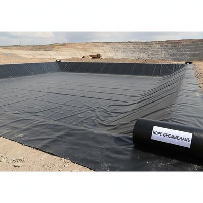 Plastic Black Pond Liner HDPE Geo Membrane For Water Reservoir Mining Landfill