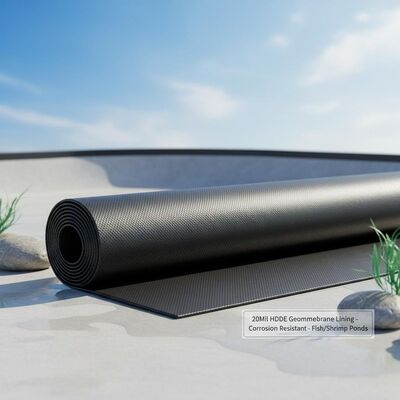 Ein guter Preis. 20Mil HDPE Geomembran Auskleidung Korrosionsbeständig für Fisch-/Garnelenbecken Online