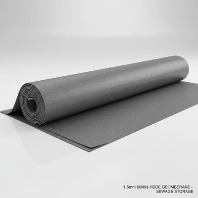 ราคาดี 1.5mm 60Mils การบําบัดน้ําเสีย HDPE Geomembrane Sheet สําหรับถังเก็บน้ําเสีย ออนไลน์