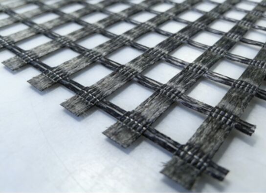 Good price Road Maintenance And Repair Black Woven Polyester Geogrid Material For Soil Reinforcement And Pavement Structural Integrity online