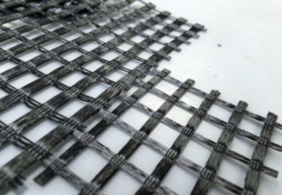 Good price PVC Coated Polyester Geogrid Black Mesh Size 50.8x50.8 Perfect for Erosion Control and Foundation Stabilization Projects online