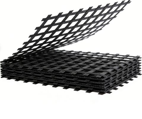 Good price Asphalt Reinforcement  FG150-150 KN/M  Bitumen Coated Grid Mesh Prevent Asphalt Cracking online